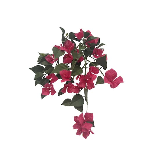25" Pink Bougainvillea UV Hanging Bush by Ashland®